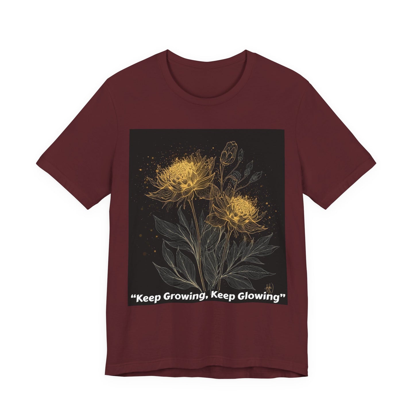 Keep Growing, Keep Glowing Floral Tee