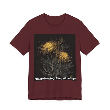 Keep Growing, Keep Glowing Floral Tee
