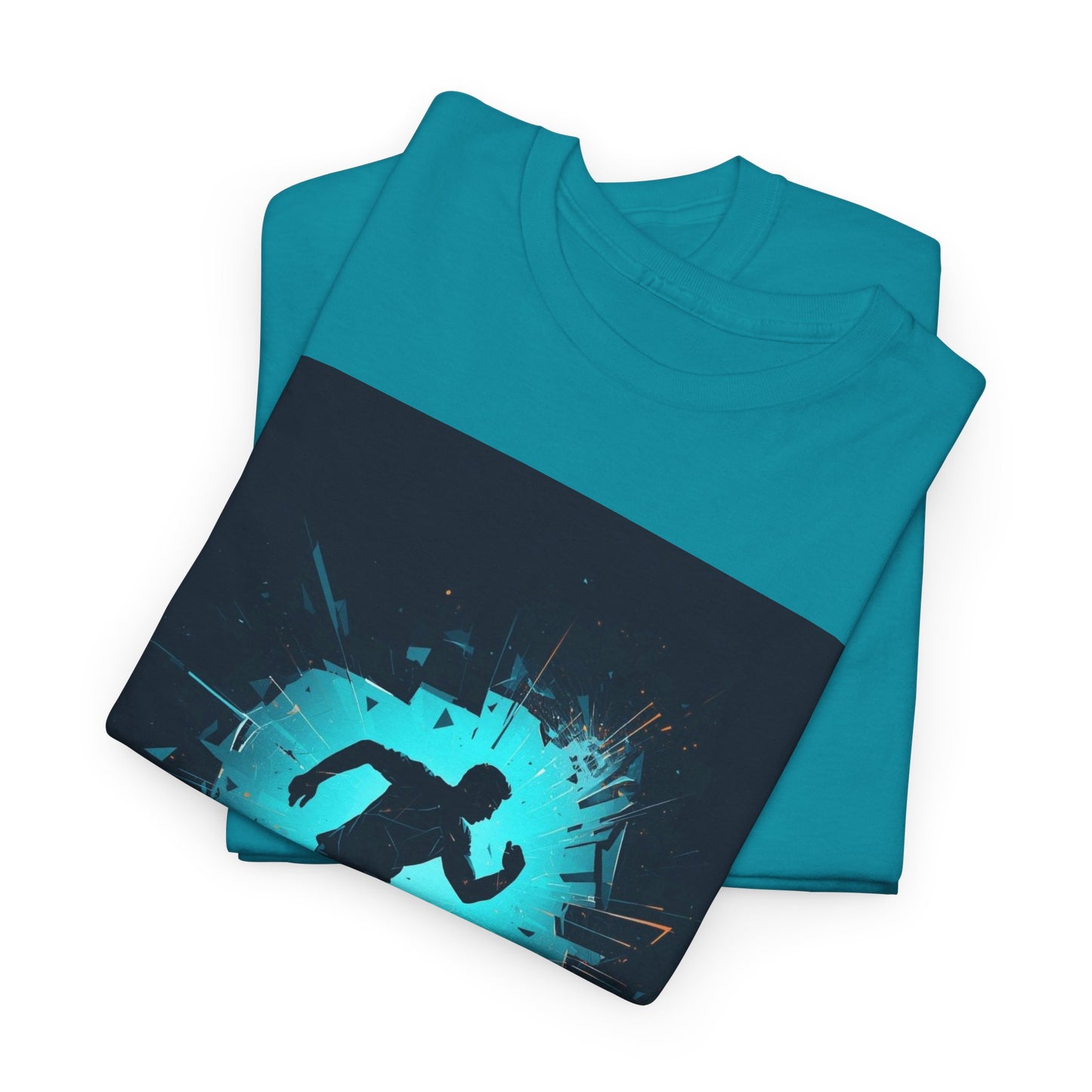 Running T-Shirt — 'Born to Break Limits' Motivational Athletic Tee