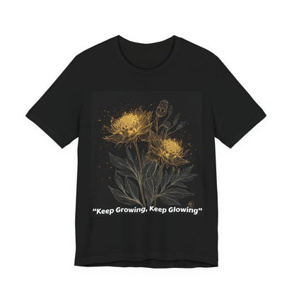 Keep Growing, Keep Glowing Floral Tee