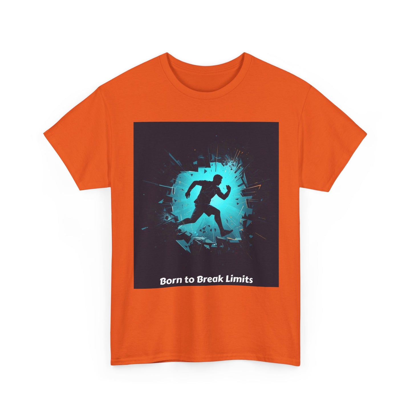 Running T-Shirt — 'Born to Break Limits' Motivational Athletic Tee