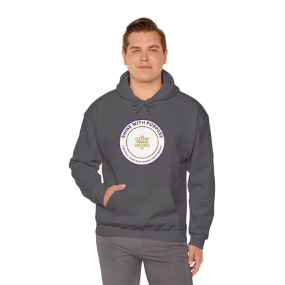 Shine With Purpose Hoodie – "Glow Towards Greatness" Inspirational Pullover