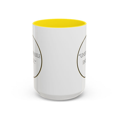 Unstoppable Energy Accent Coffee Mug — Motivational Ceramic Mug (11/15 oz)