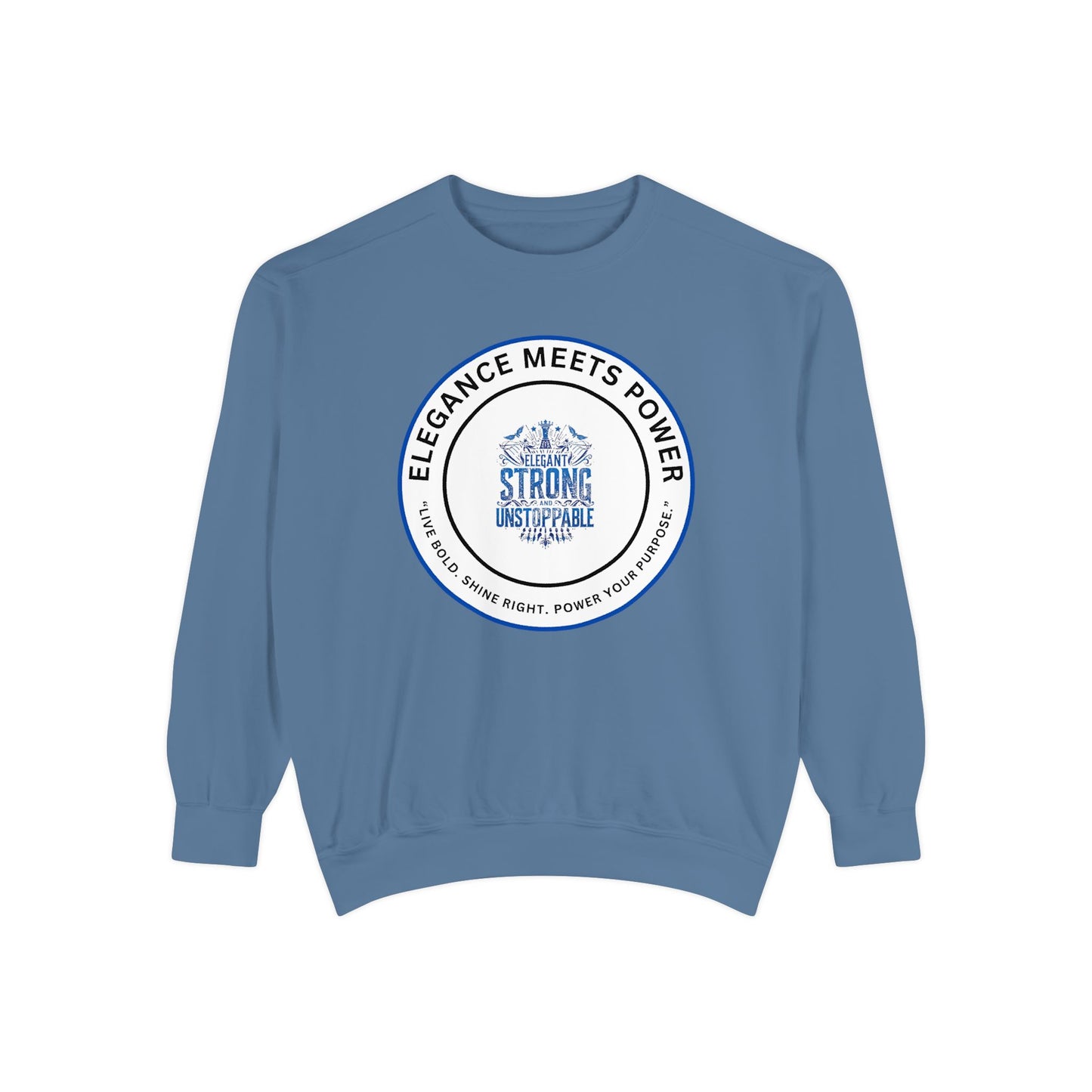 Elegance Meets Power Sweatshirt — "Strong & Gracious" Graphic Crewneck