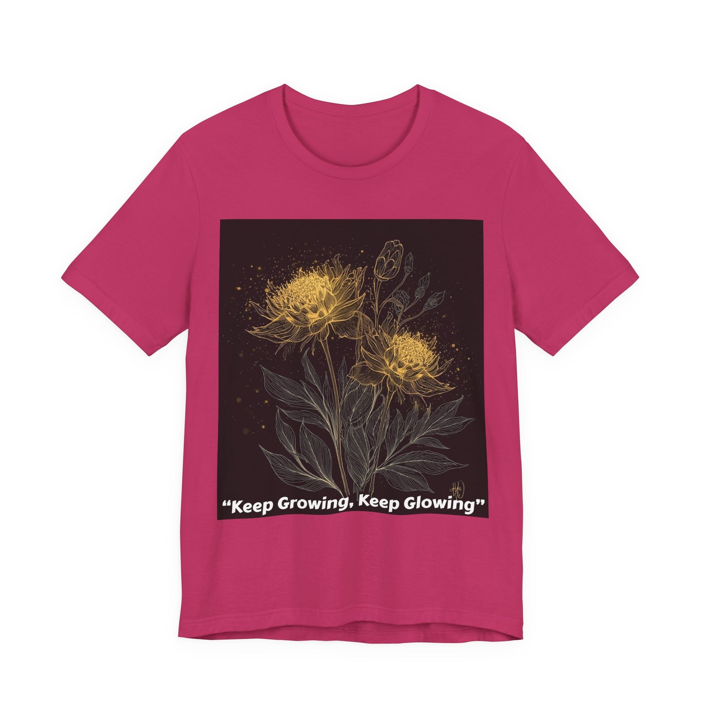 Keep Growing, Keep Glowing Floral Tee
