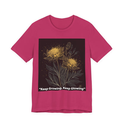 Keep Growing, Keep Glowing Floral Tee