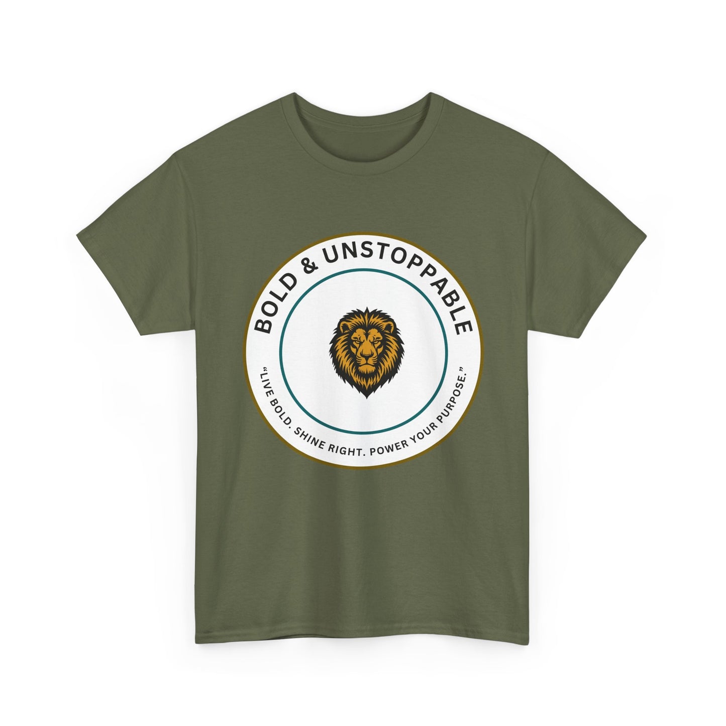 Bold & Unstoppable Lion T-Shirt — Inspirational Motivational Tee