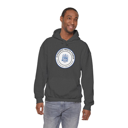 Hoodie — "Elegance Meets Power" Strong and Stylish Badge Pullover