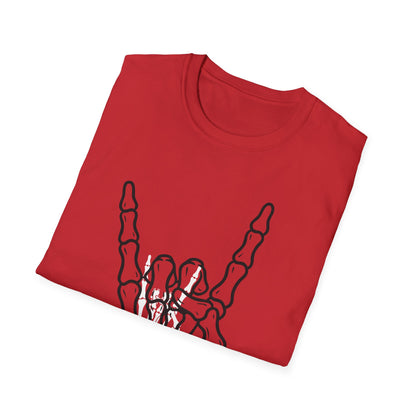 Skeleton Hand Rock Sign T-Shirt