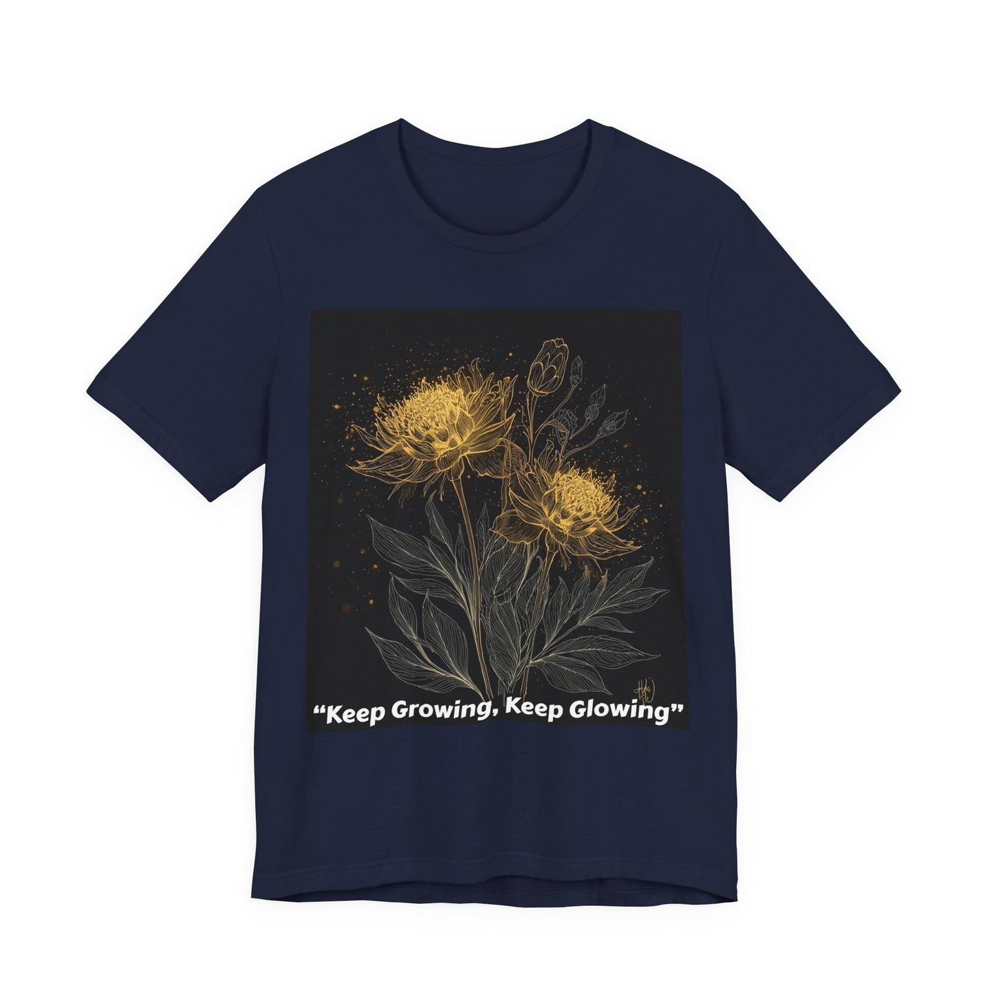Keep Growing, Keep Glowing Floral Tee