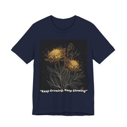 Keep Growing, Keep Glowing Floral Tee