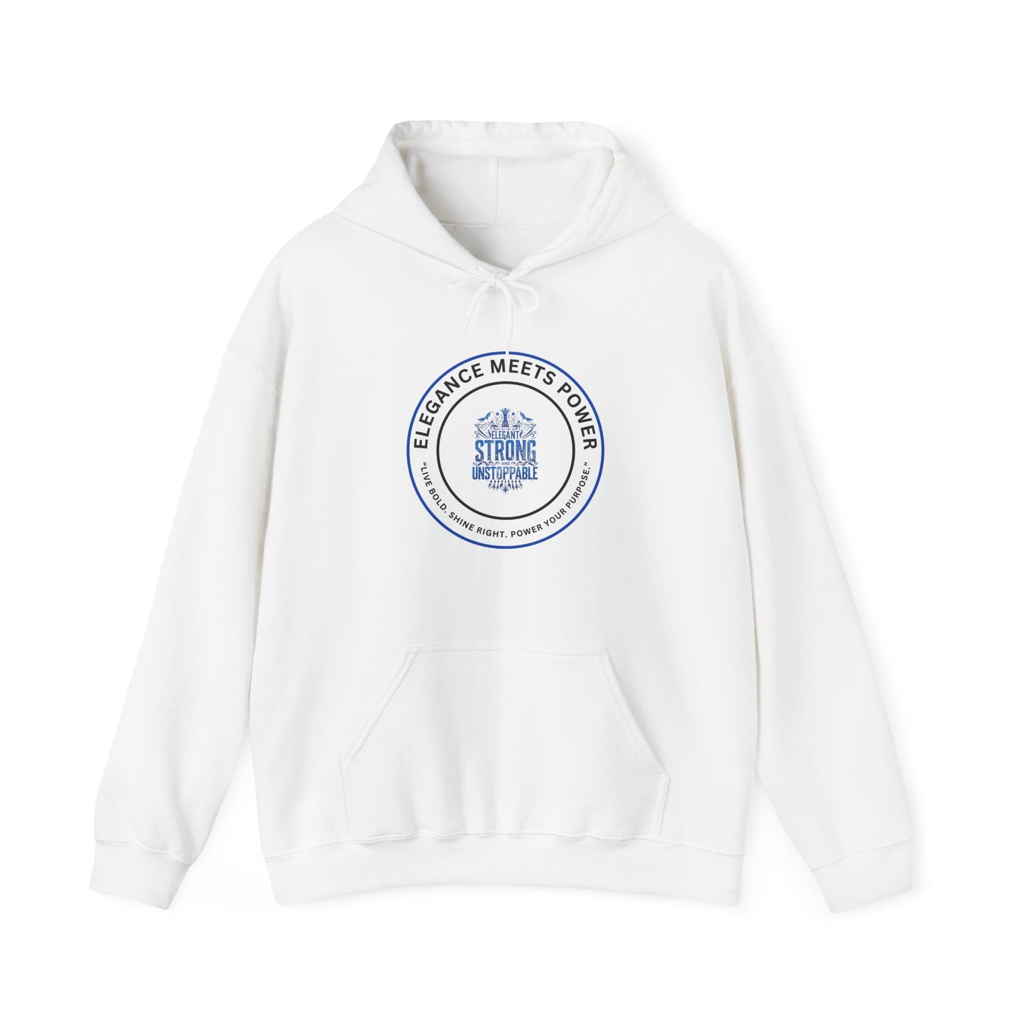 Hoodie — "Elegance Meets Power" Strong and Stylish Badge Pullover