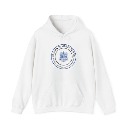 Hoodie — "Elegance Meets Power" Strong and Stylish Badge Pullover