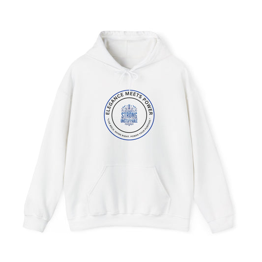 Hoodie — "Elegance Meets Power" Strong and Stylish Badge Pullover