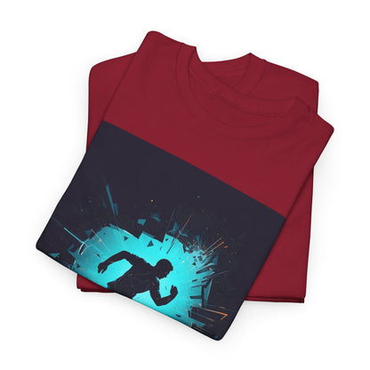 Running T-Shirt — 'Born to Break Limits' Motivational Athletic Tee