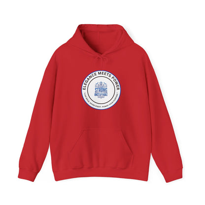 Hoodie — "Elegance Meets Power" Strong and Stylish Badge Pullover