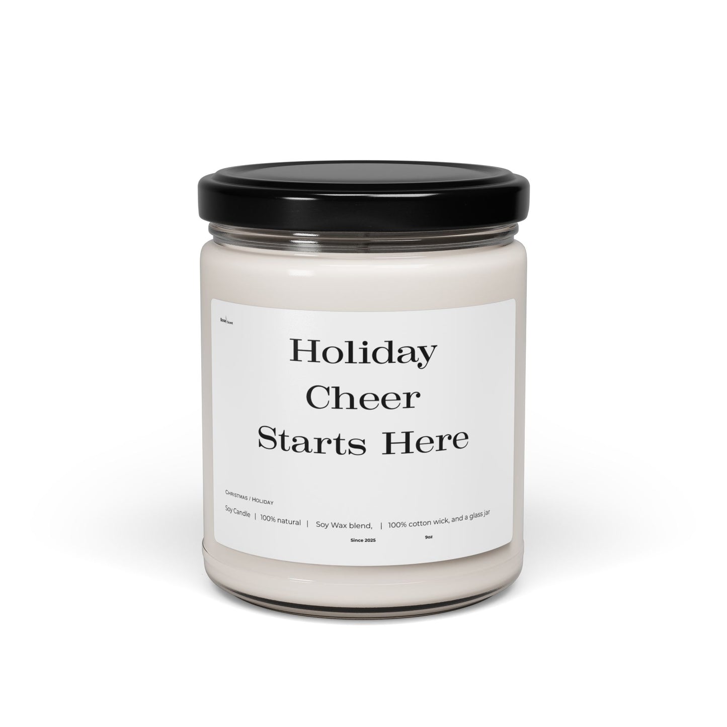 Holiday Cheer Starts Here — 9oz Scented Soy Candle