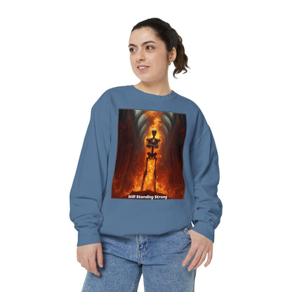 Flaming Sword Cathedral Sweatshirt — Still Standing Strong