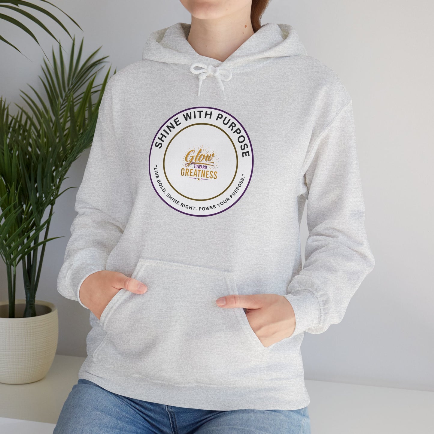 Shine With Purpose Hoodie – 'Shine Brightness' Inspirational Pullover