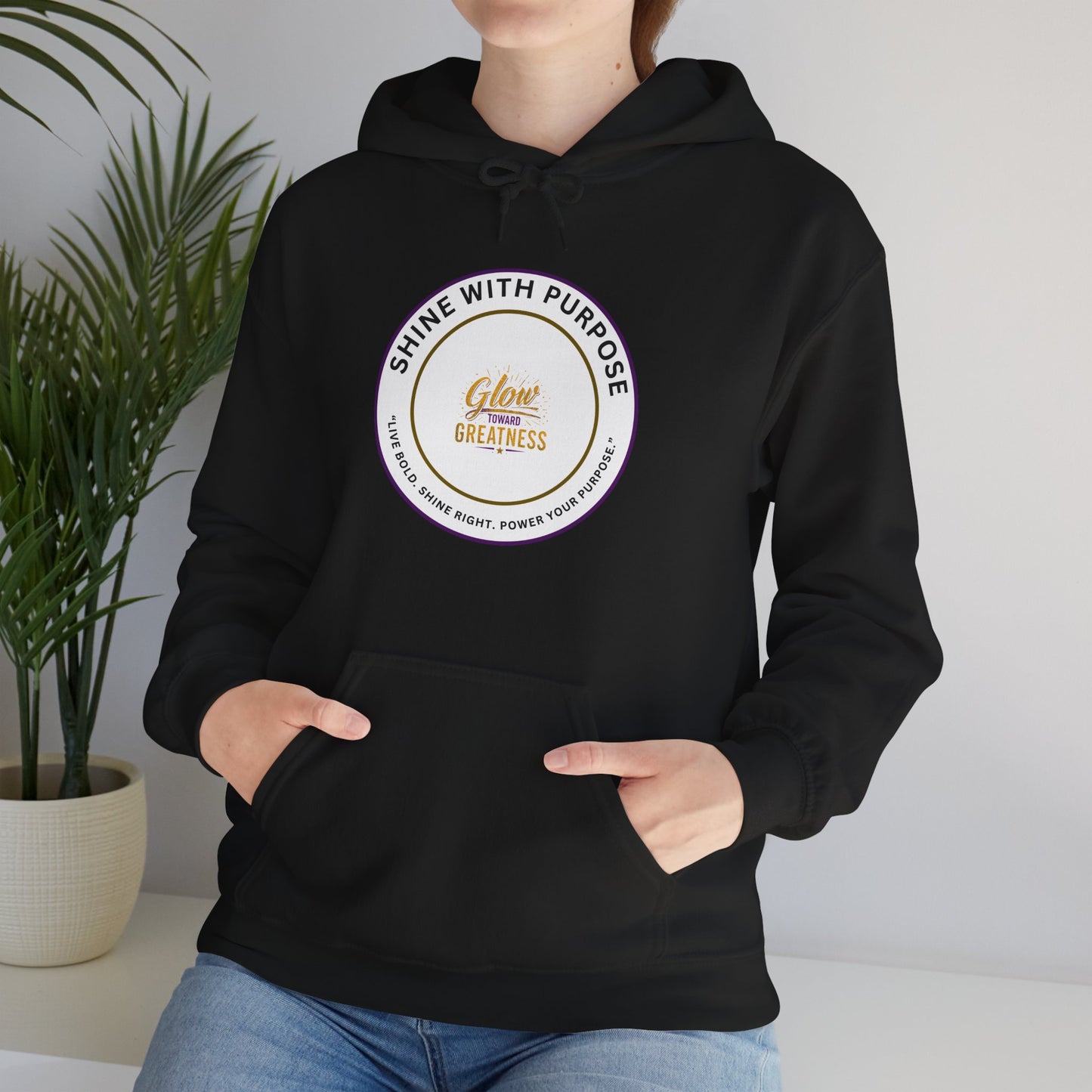 Shine With Purpose Hoodie – 'Shine Brightness' Inspirational Pullover