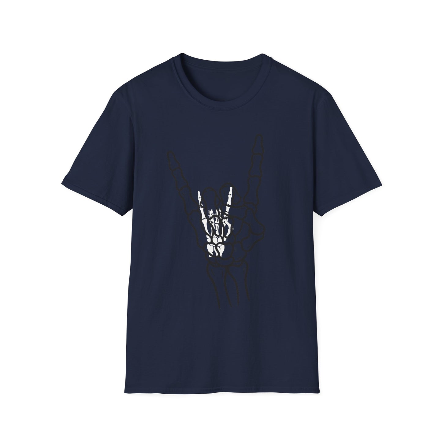 Skeleton Hand Rock Sign T-Shirt