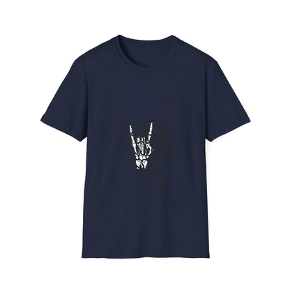Skeleton Hand Rock Sign T-Shirt