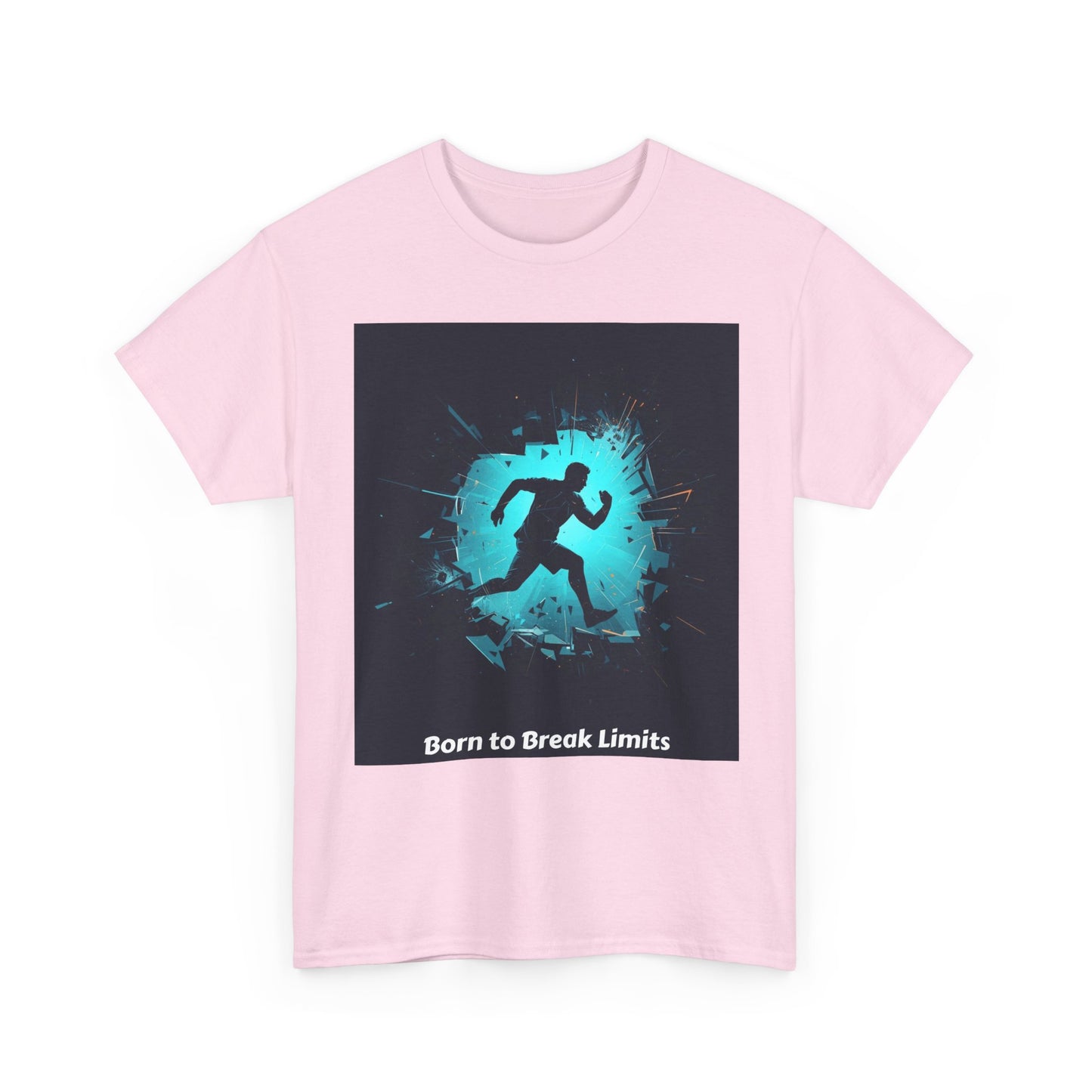 Running T-Shirt — 'Born to Break Limits' Motivational Athletic Tee