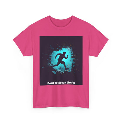 Running T-Shirt — 'Born to Break Limits' Motivational Athletic Tee