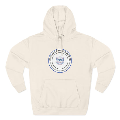Strong Elegance Hoodie — "Elegance Meets Power" Fleece Pullover