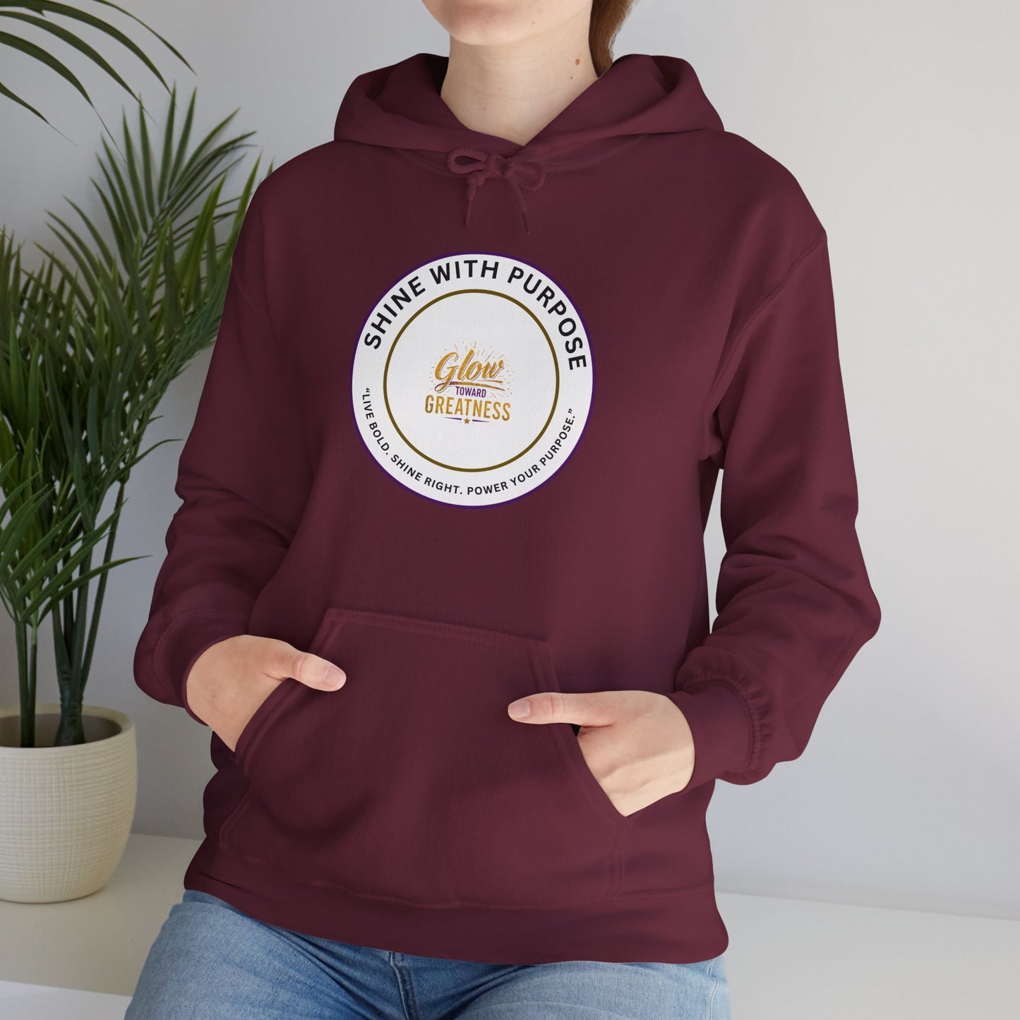 Shine With Purpose Hoodie – 'Shine Brightness' Inspirational Pullover