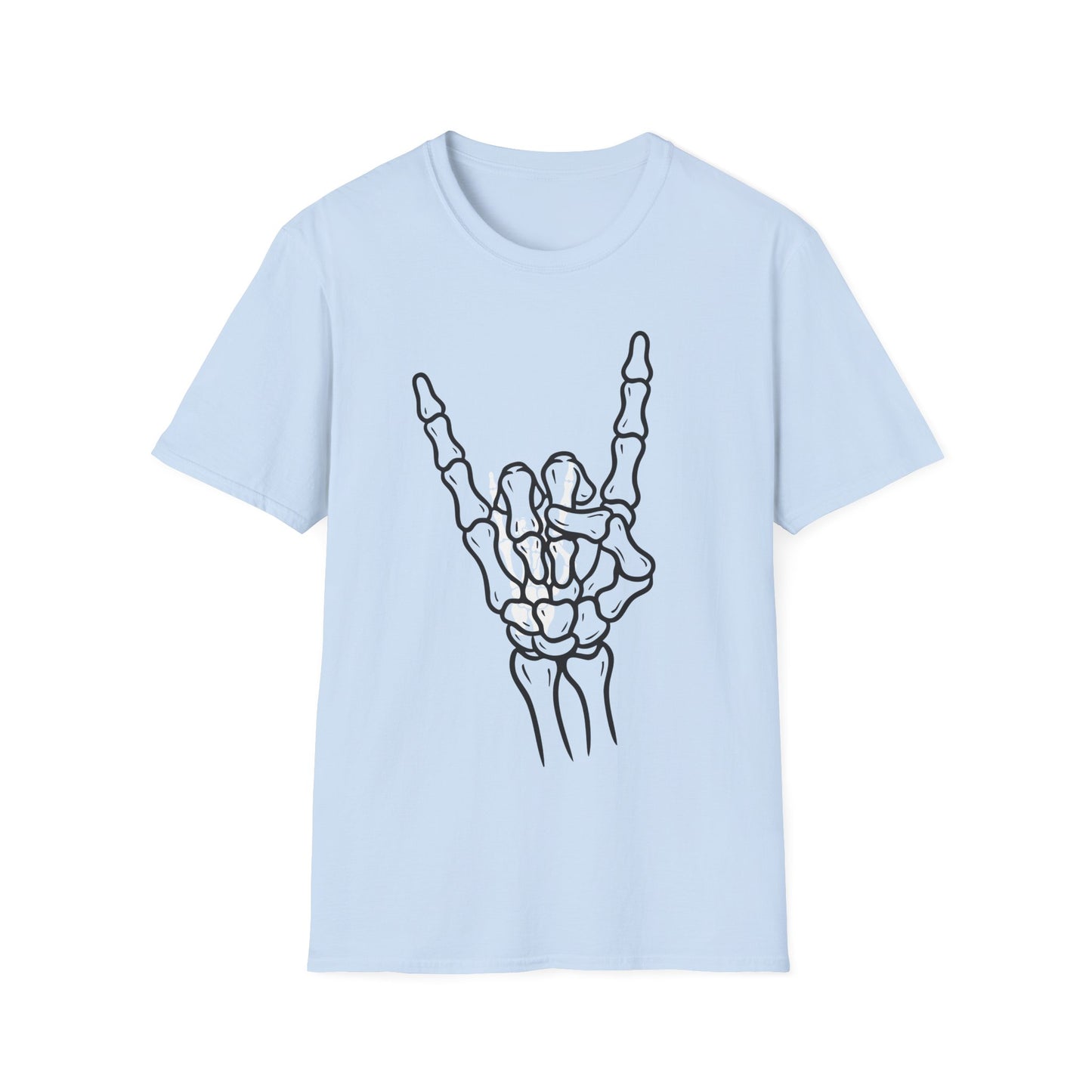 Skeleton Hand Rock Sign T-Shirt